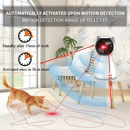 The 4Th Generation Real Random Trajectory Motion Activated Rechargeable Automatic Cat Laser Toy